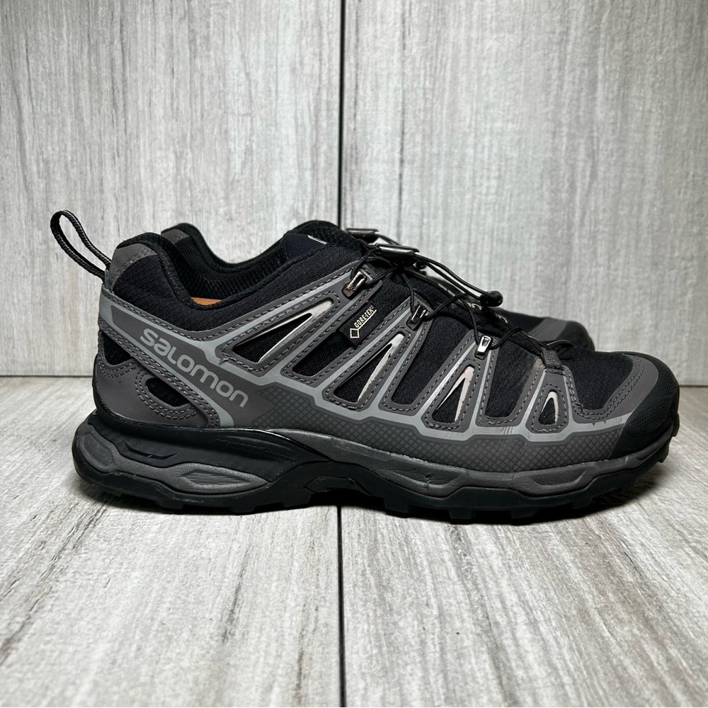Salomon X Ultra Black Gore-Tex GTX Trail Running Hiking Sneaker Mens Size 9.5